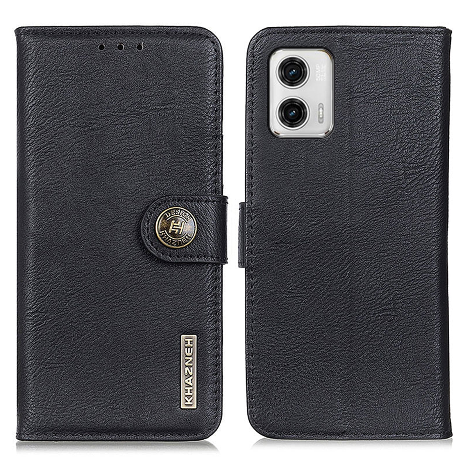 KHAZNEH For Motorola Moto G73 5G Leather Phone Case Cowhide Texture Protective Cell Phone Cover Wallet Stand KHAZNEH For Motorola Moto G73 5G Leather Phone Case Cowhide Texture Protective Cell Phone Cover Wallet Stand